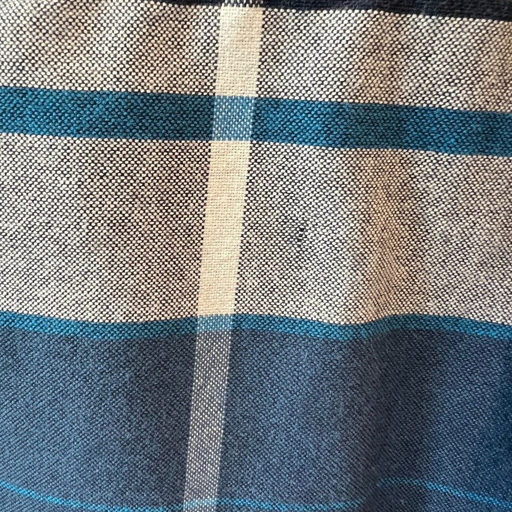 US POLO ASSN Blue Plaid Long Sleeve Shirt Men's Size XXL 2XL Button Down Pony - Picture 7 of 13